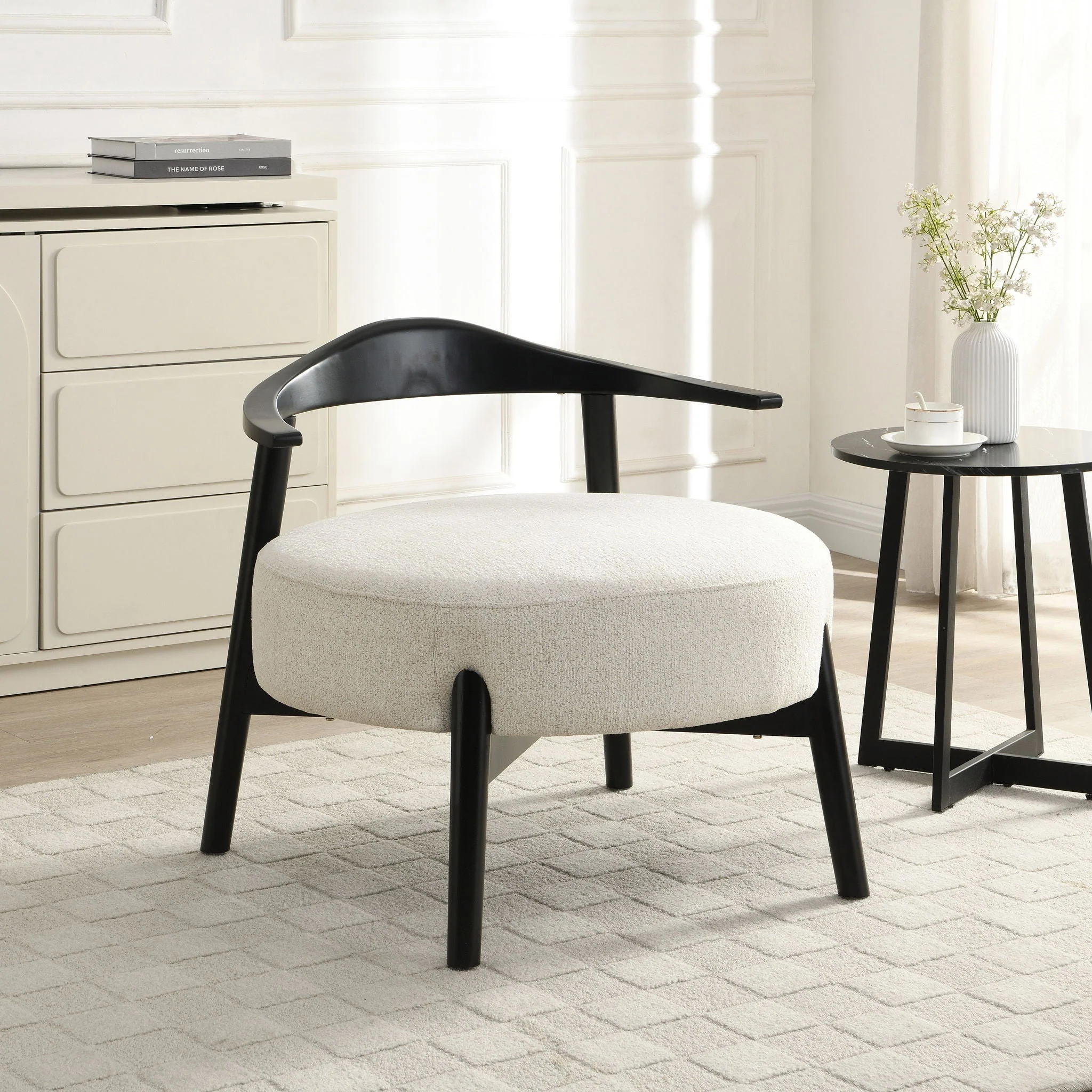 Modern Living Room Upholstered Accent Chair - Image 7