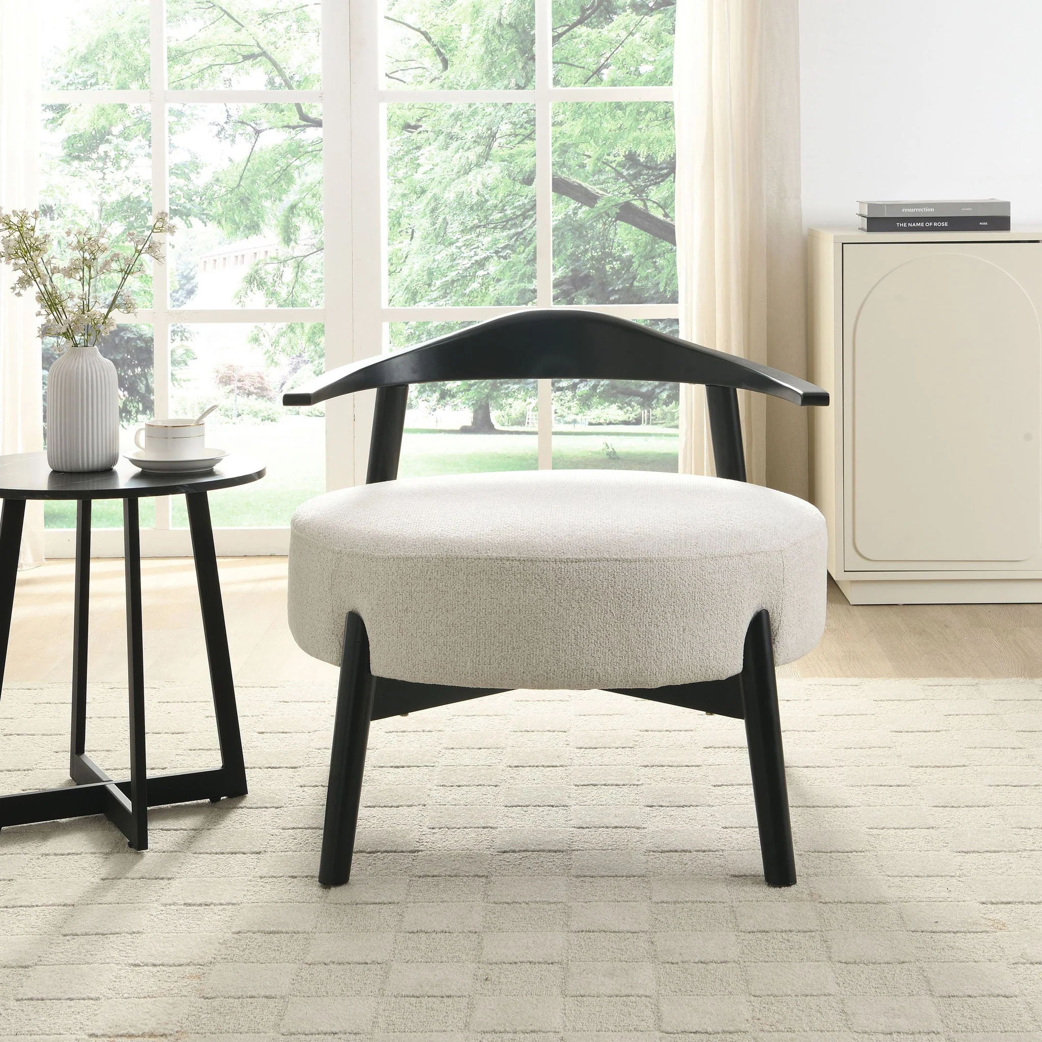 Modern Living Room Upholstered Accent Chair - Image 9