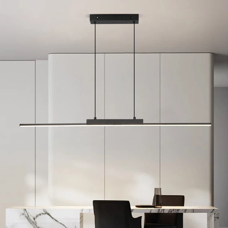 Modern Long Pendant Light – Minimalist Dining Room Chandelier for Kitchen & Living - Image 2
