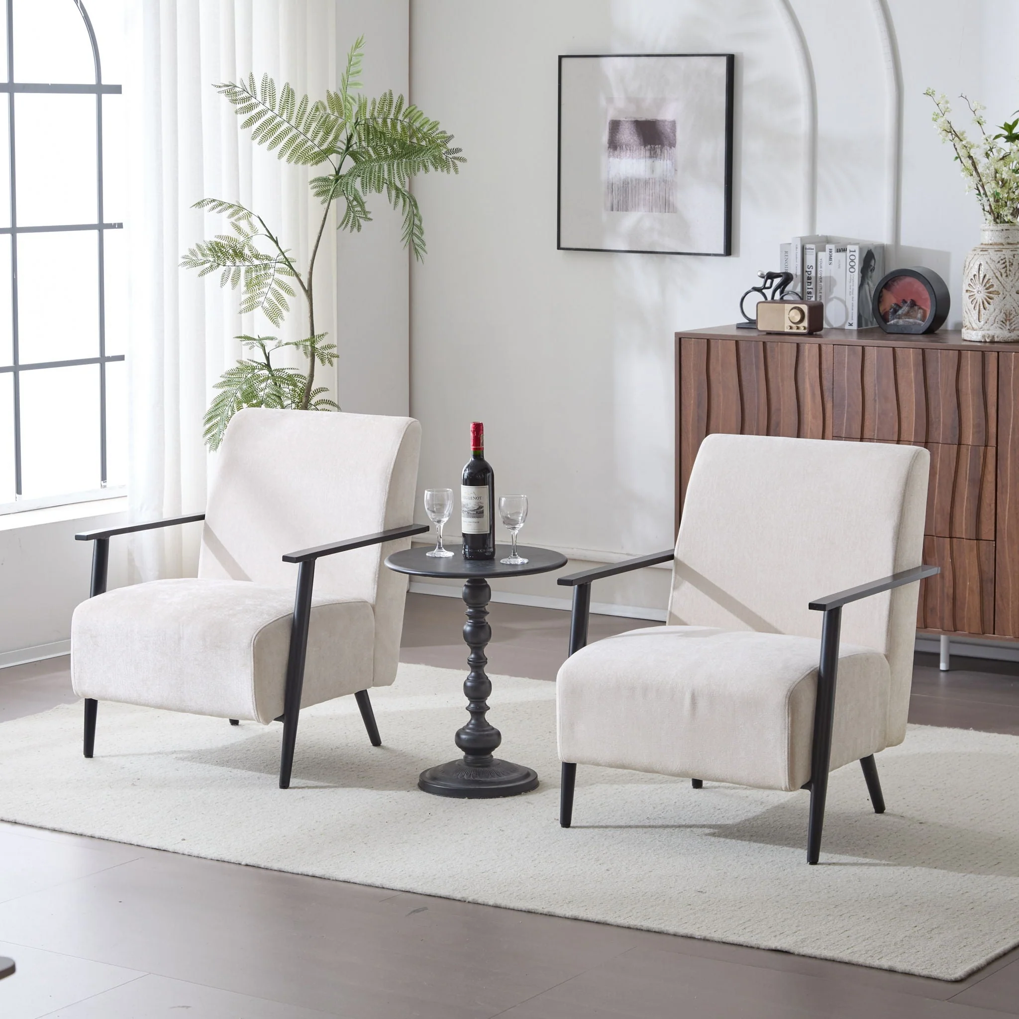 Modern Lounge Chair With Upholstery - Image 11