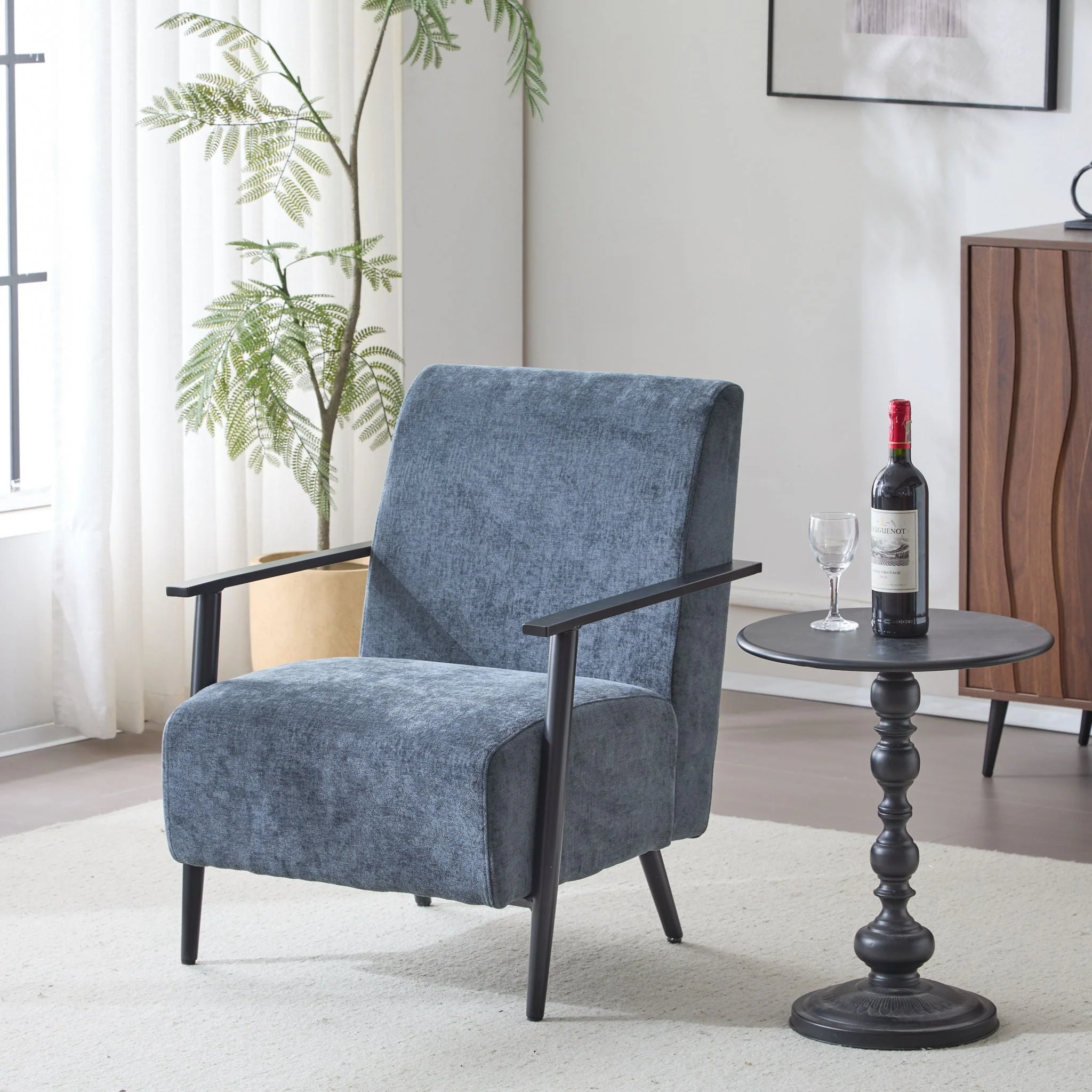 Modern Lounge Chair With Upholstery - Image 14