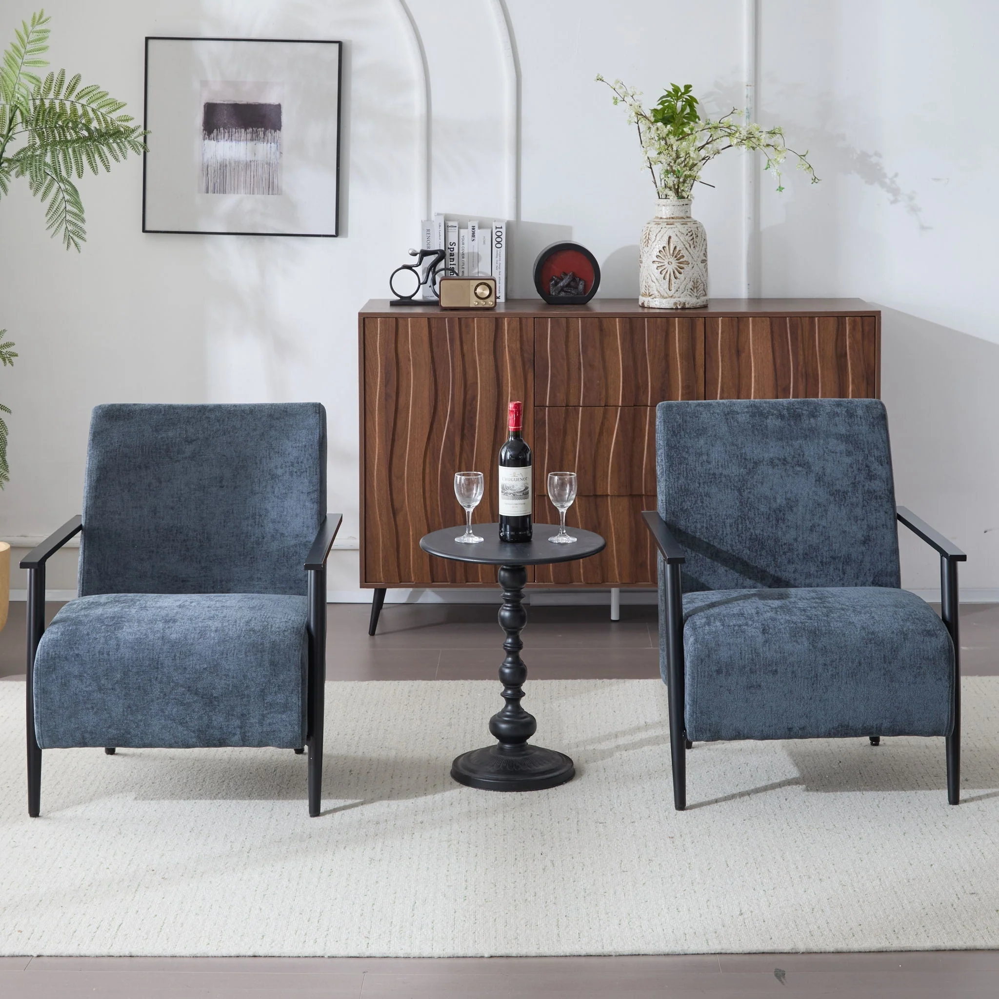 Modern Lounge Chair With Upholstery - Image 6