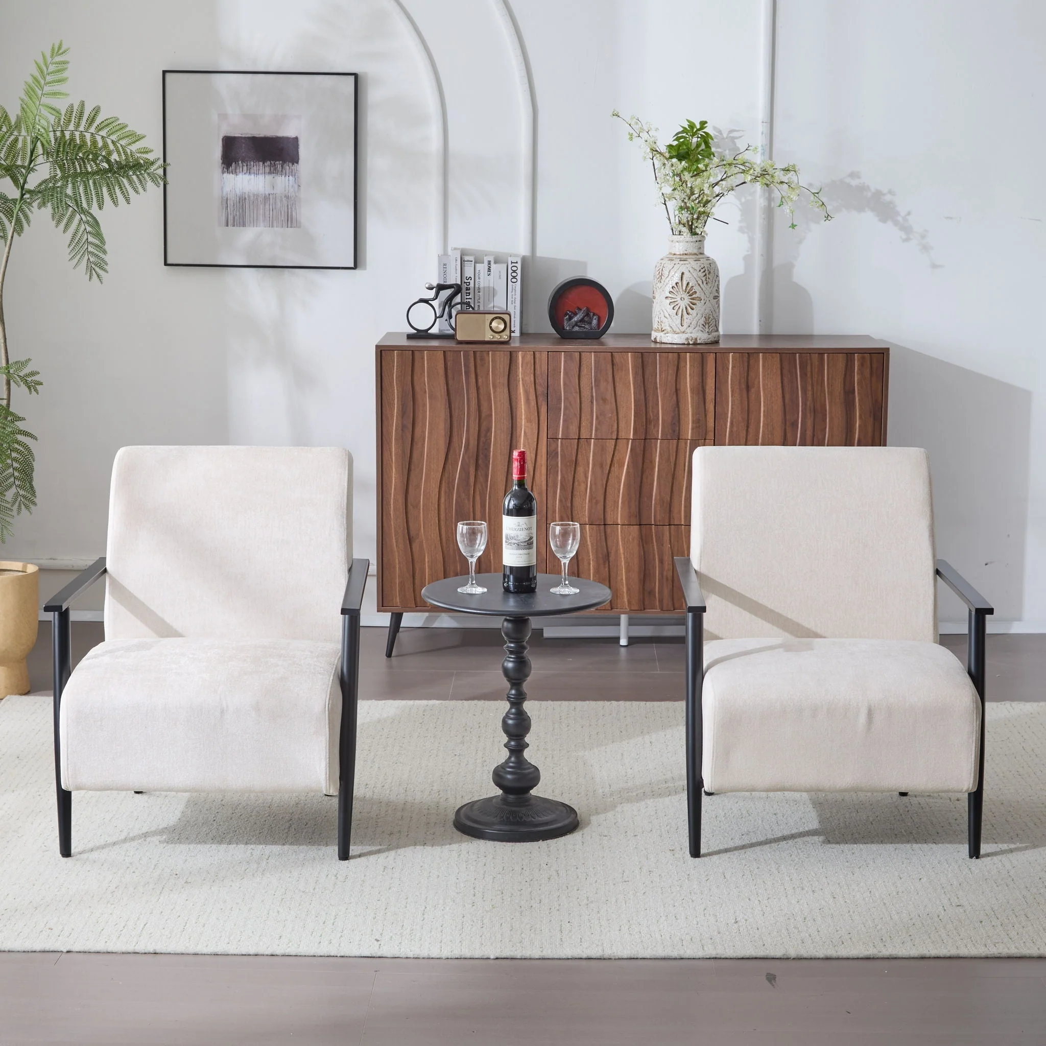 Modern Lounge Chair With Upholstery - Image 8