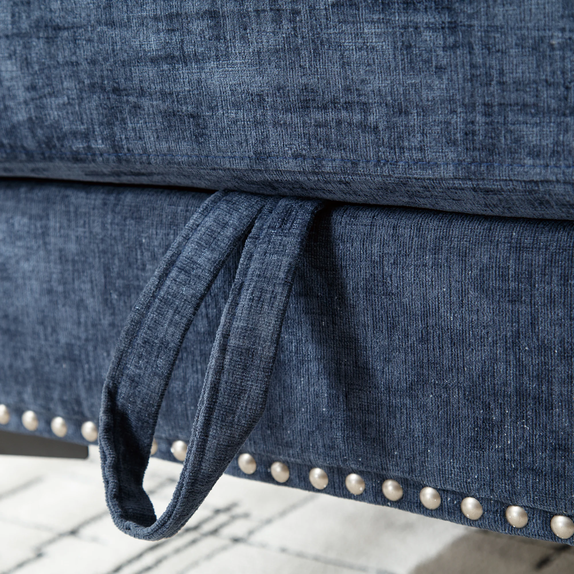 Modern Lounge Chenille Sectional Sofa - Image 14