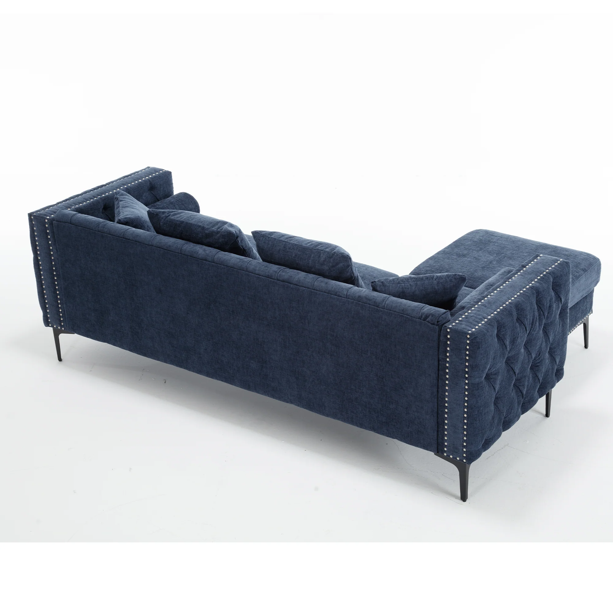 Modern Lounge Chenille Sectional Sofa - Image 19