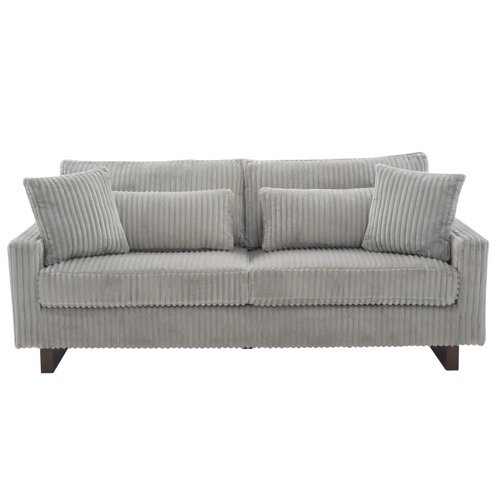 Modern Loveseat Sofa With 4 Pillows - Image 3