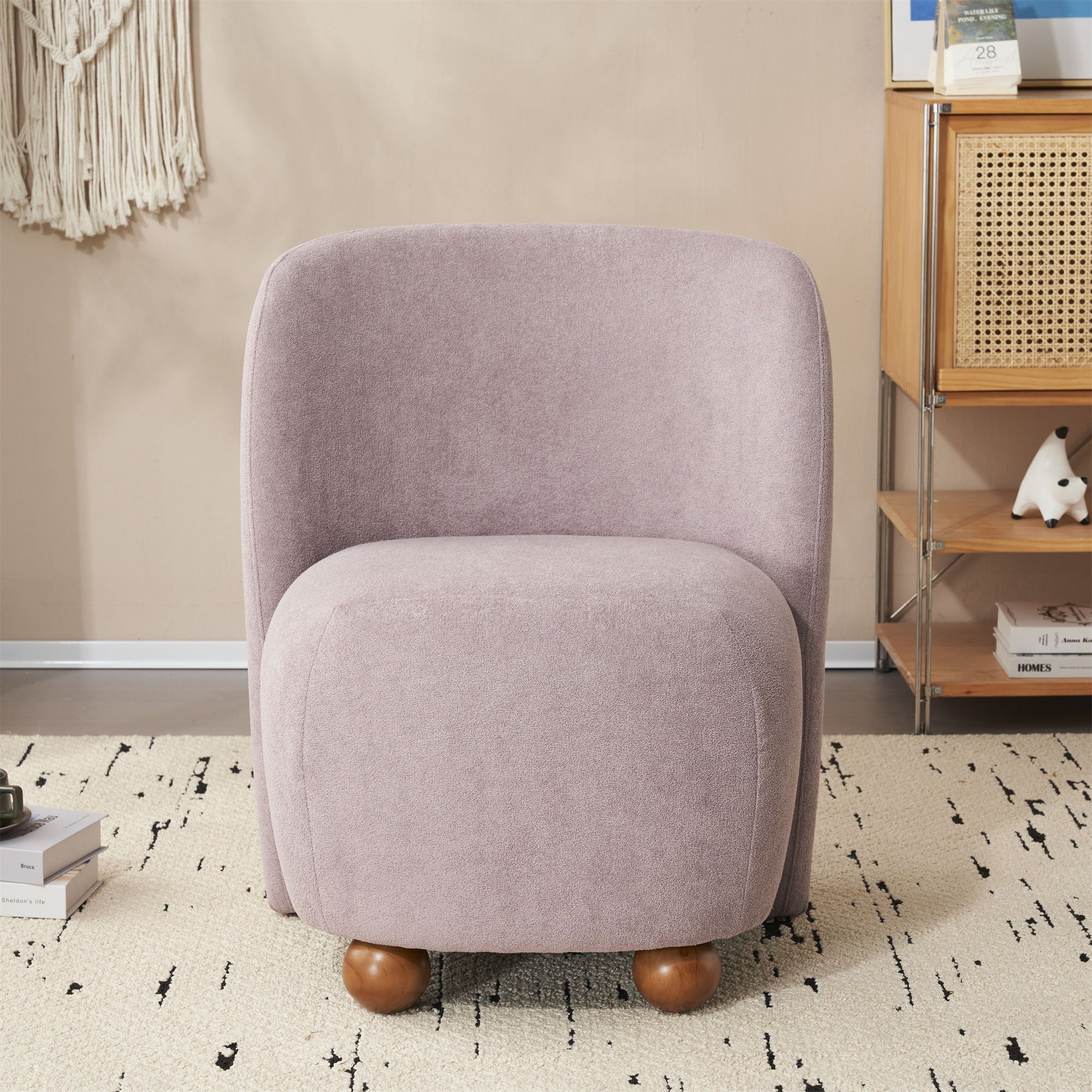 Modern Low Back Accent Upholstered Armless Living Room Chairs - Image 10