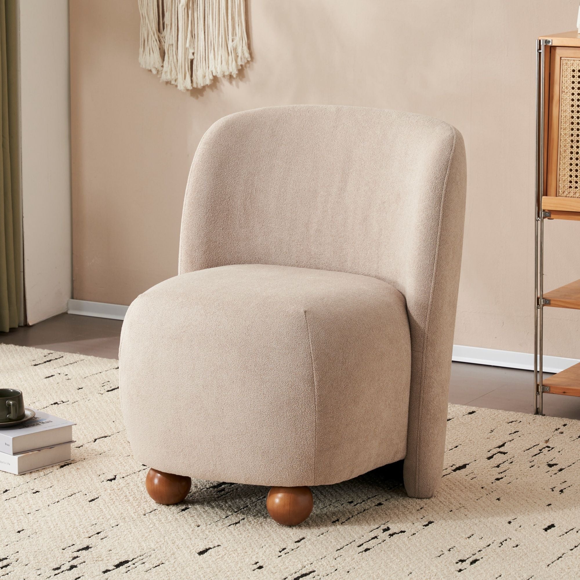 Modern Low Back Accent Upholstered Armless Living Room Chairs - Image 15