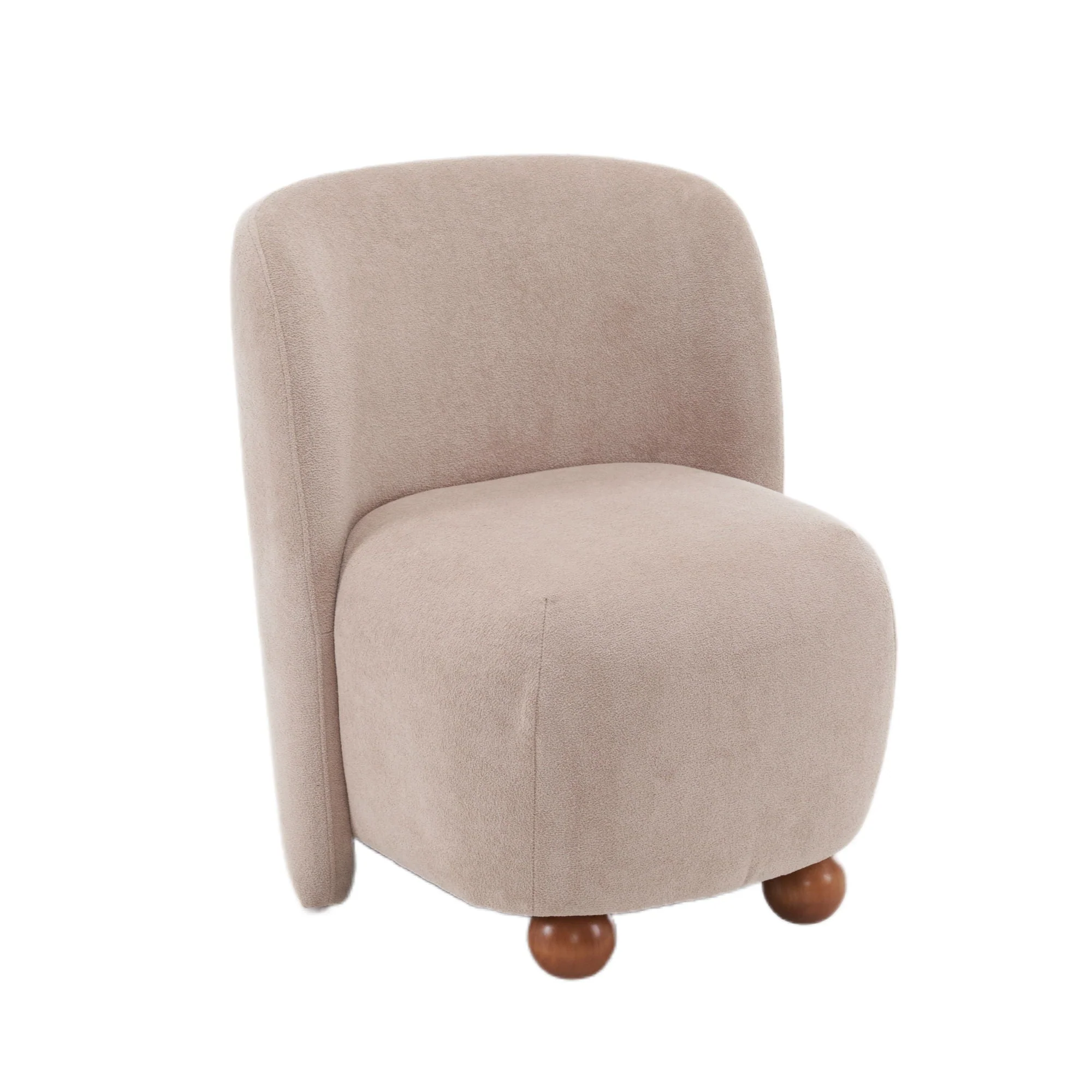Modern Low Back Accent Upholstered Armless Living Room Chairs - Image 4