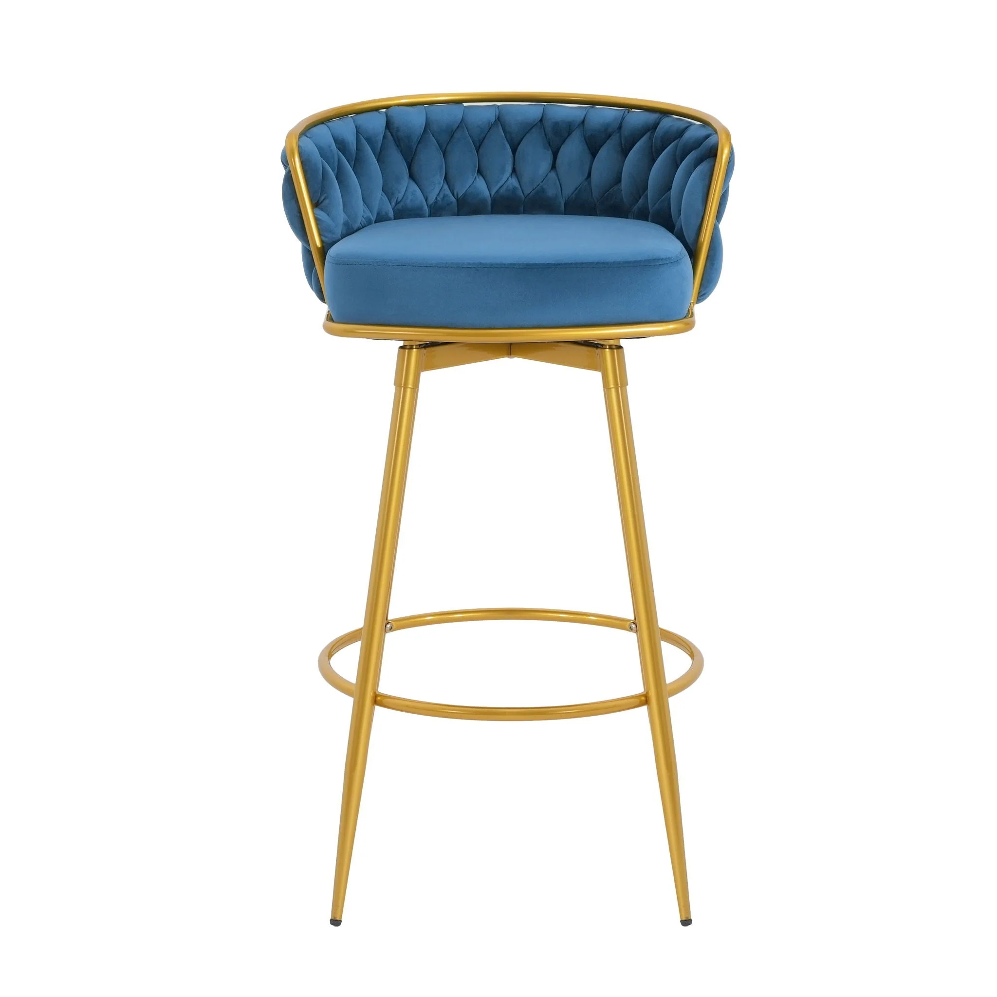 Modern Low Back Upholstered Counter Height Bar Stools (Set of 2) - Image 30
