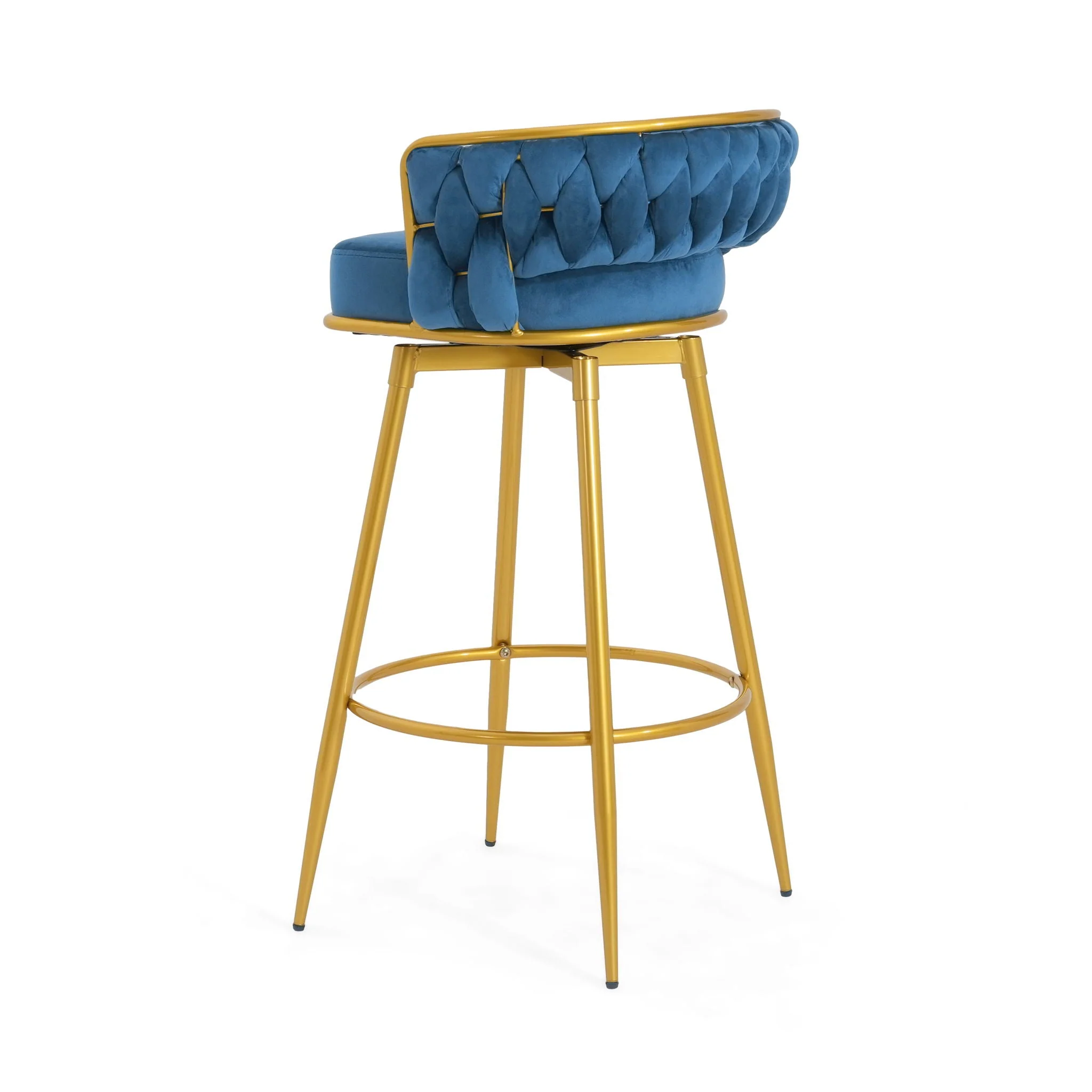 Modern Low Back Upholstered Counter Height Bar Stools (Set of 2) - Image 46