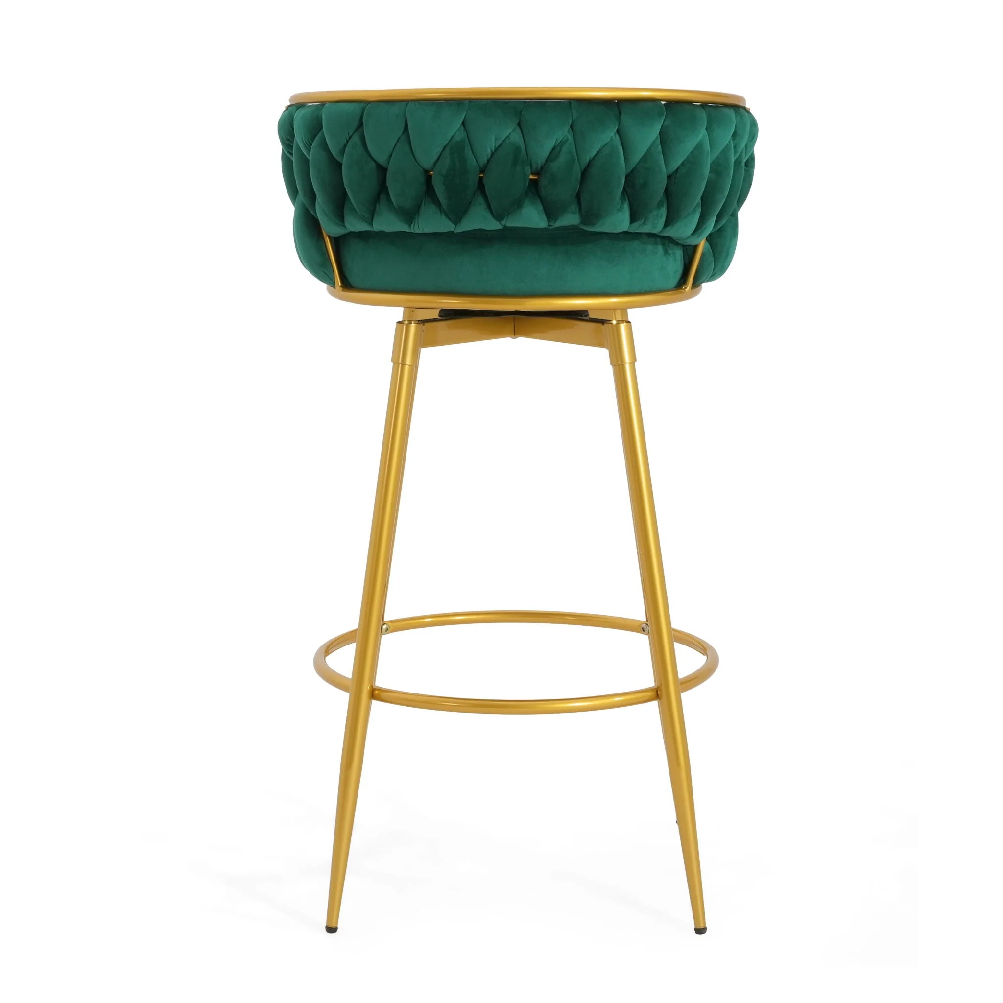 Modern Low Back Upholstered Counter Height Bar Stools (Set of 2) - Image 49