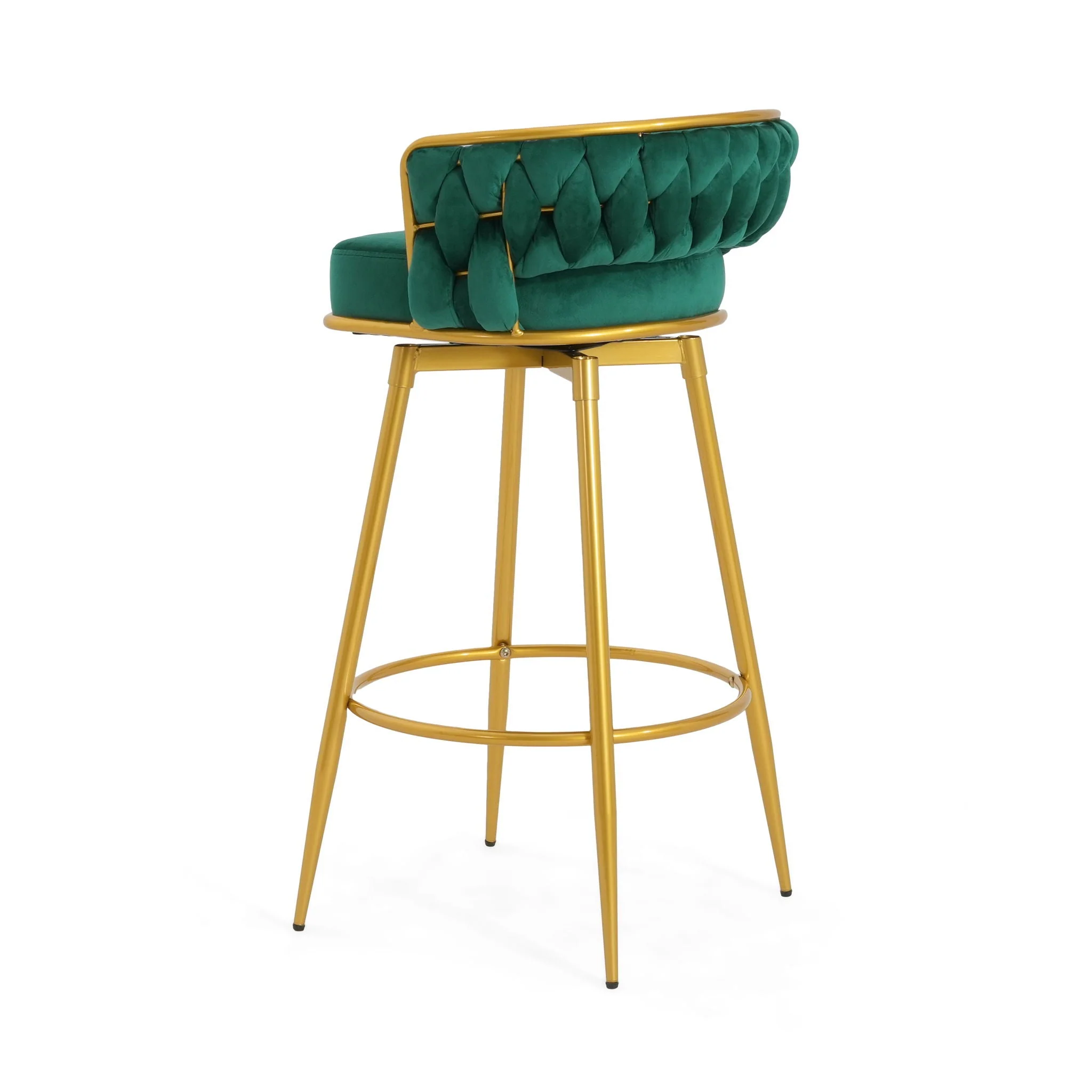 Modern Low Back Upholstered Counter Height Bar Stools (Set of 2) - Image 56