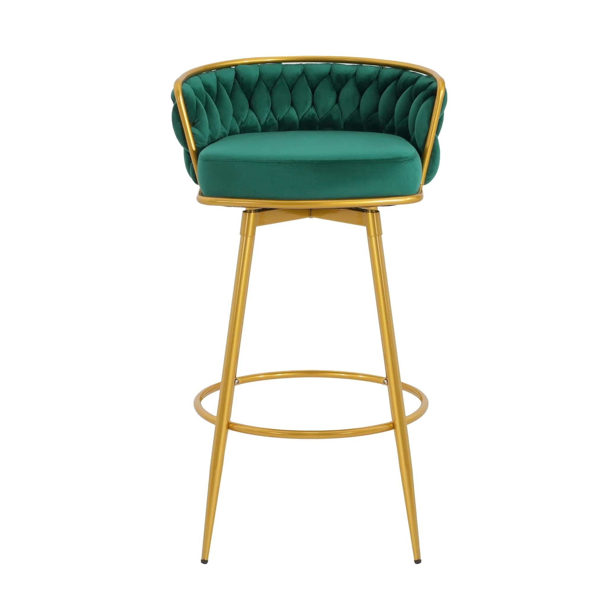 Modern Low Back Upholstered Counter Height Bar Stools (Set of 2) - Image 62