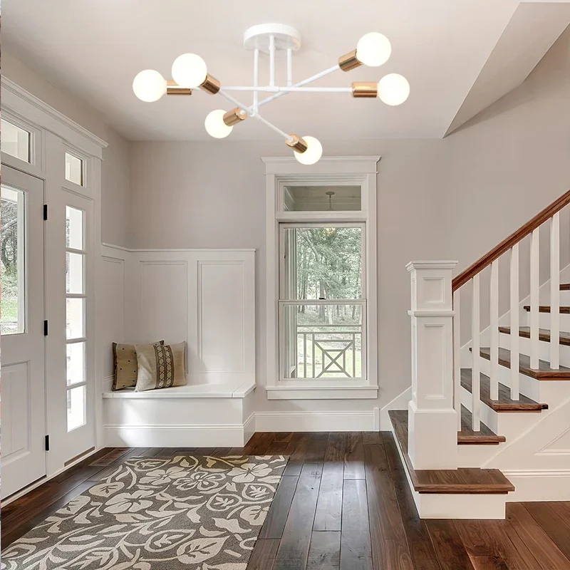 Modern Luxury Branch Chandelier – 6-Speed E27 Ceiling Light for Living Room - Image 2