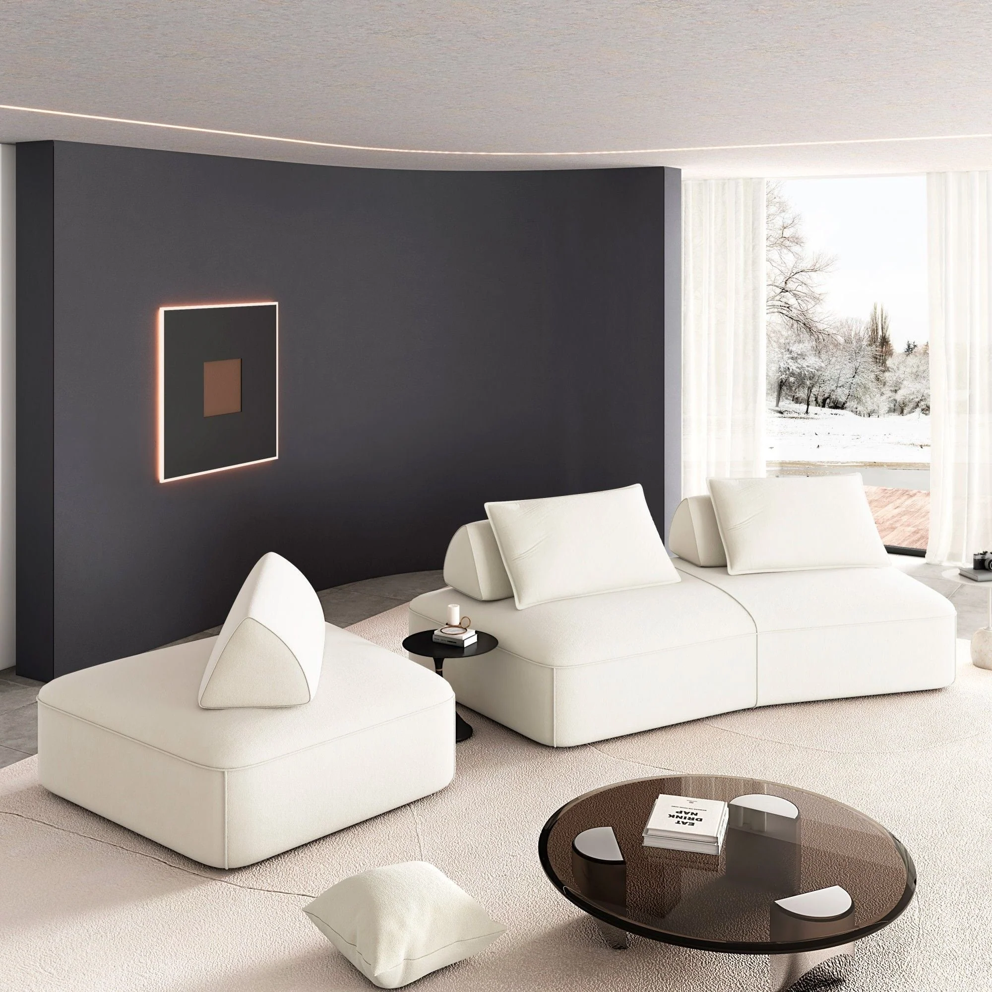 Modern Luxury Oversized Modular Sectional Sofa Set - Image 6