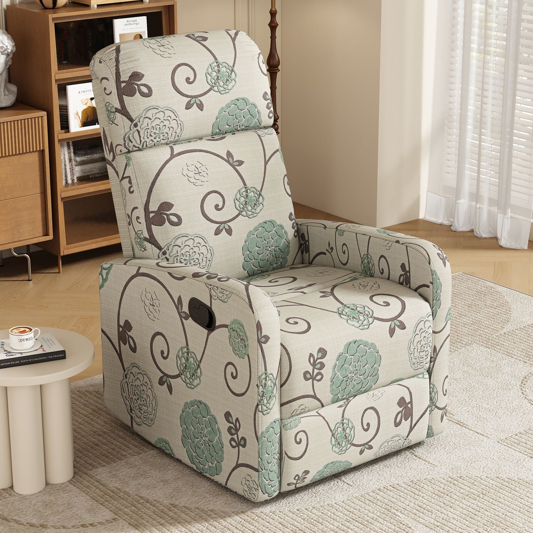 Modern Manual Recliner Home Theater Chair With Adjustable Backrest - Image 4