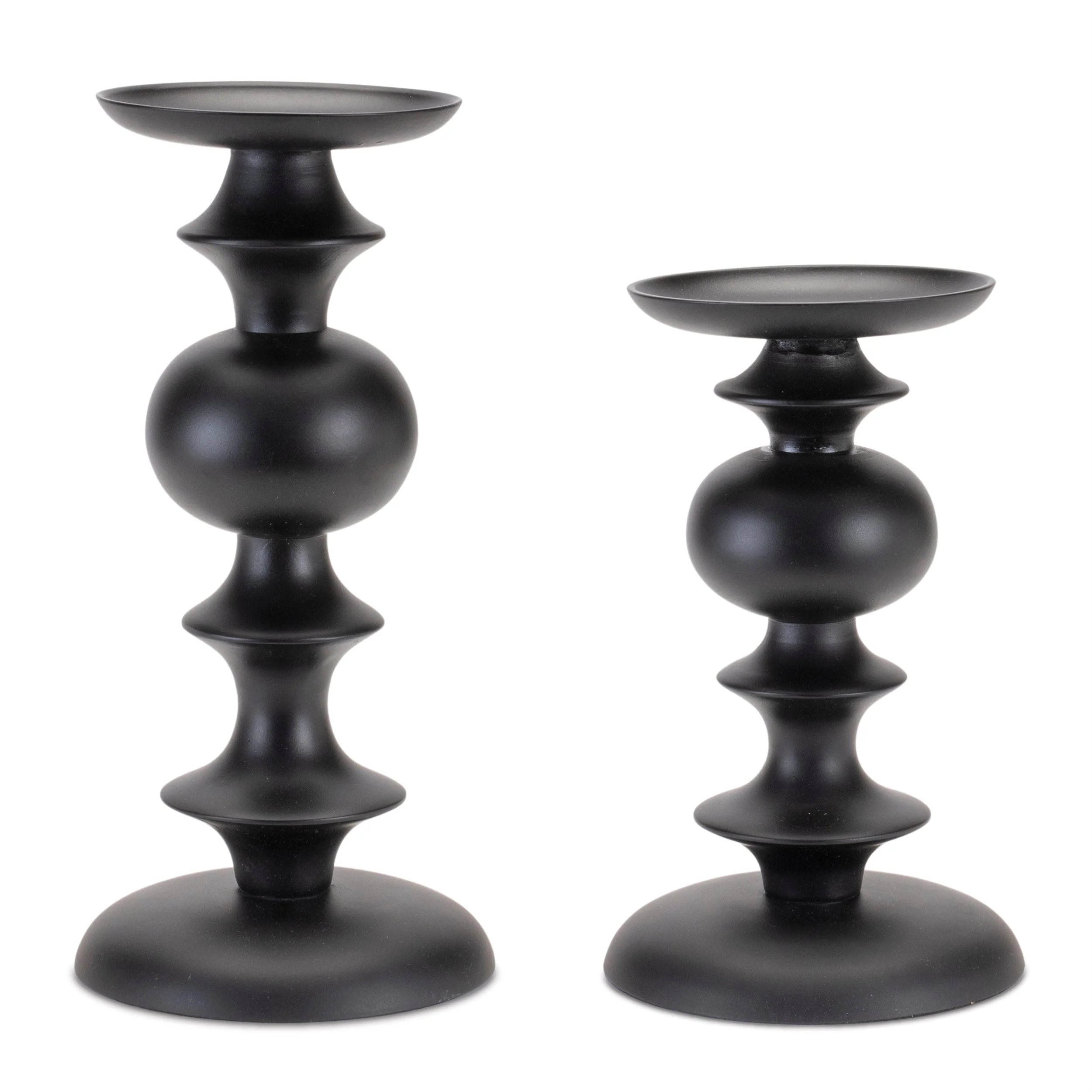 Modern metal candle holder (set of 2) - Image 2