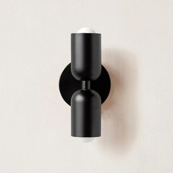 Modern Metal Cylinder LED Wall Sconce 2-Light Warm White - Image 2