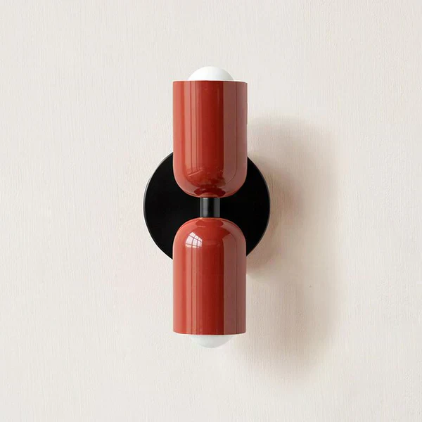Modern Metal Cylinder LED Wall Sconce 2-Light Warm White - Image 3