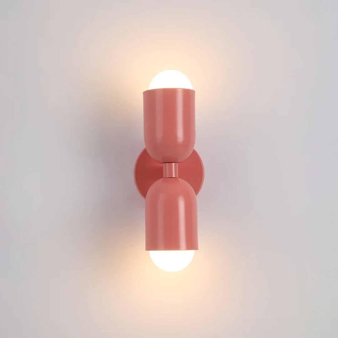 Modern Metal Cylinder LED Wall Sconce 2-Light Warm White Indoor - Image 3