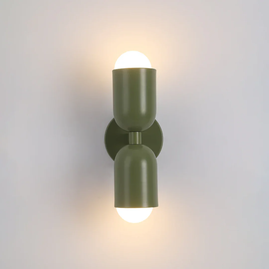 Modern Metal Cylinder LED Wall Sconce 2-Light Warm White Indoor - Image 4