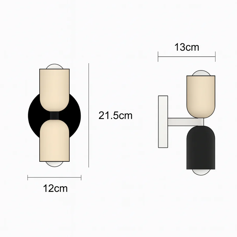 Modern Metal Cylinder LED Wall Sconce 2-Light Warm White Indoor - Image 5