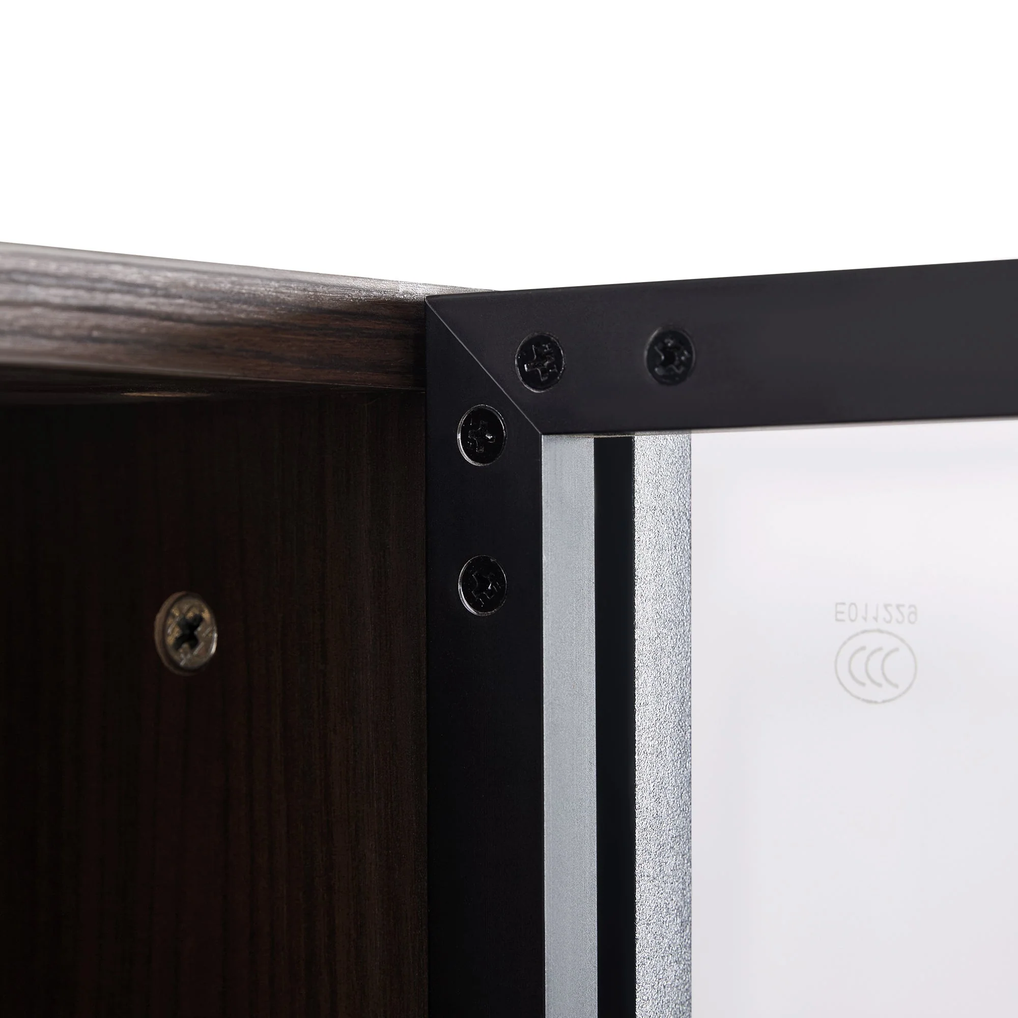 Modern Minimalist 51.2'' Tall Lighted Display Cabinet with Tempered Glass - Image 20