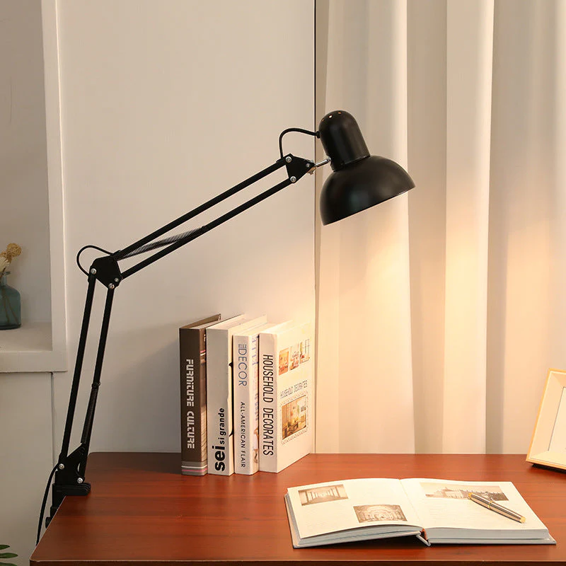 Modern Minimalist Adjustable Metal Table Lamp LED Clip On Desk Light - Image 12