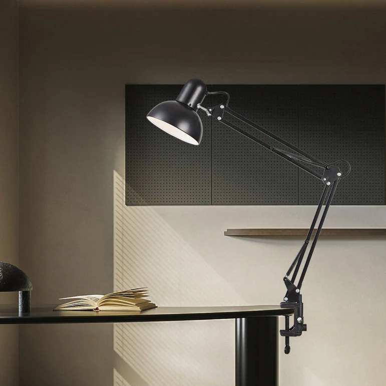 Modern Minimalist Adjustable Metal Table Lamp LED Clip On Desk Light - Image 13