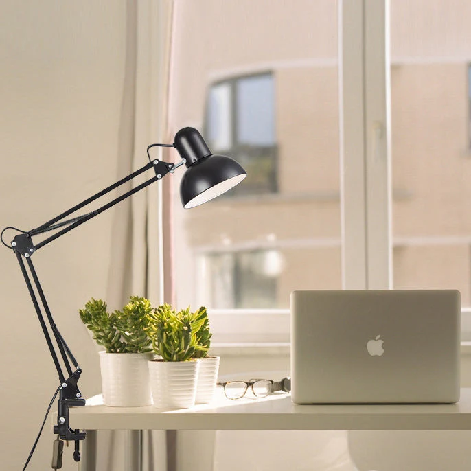 Modern Minimalist Adjustable Metal Table Lamp LED Clip On Desk Light - Image 2