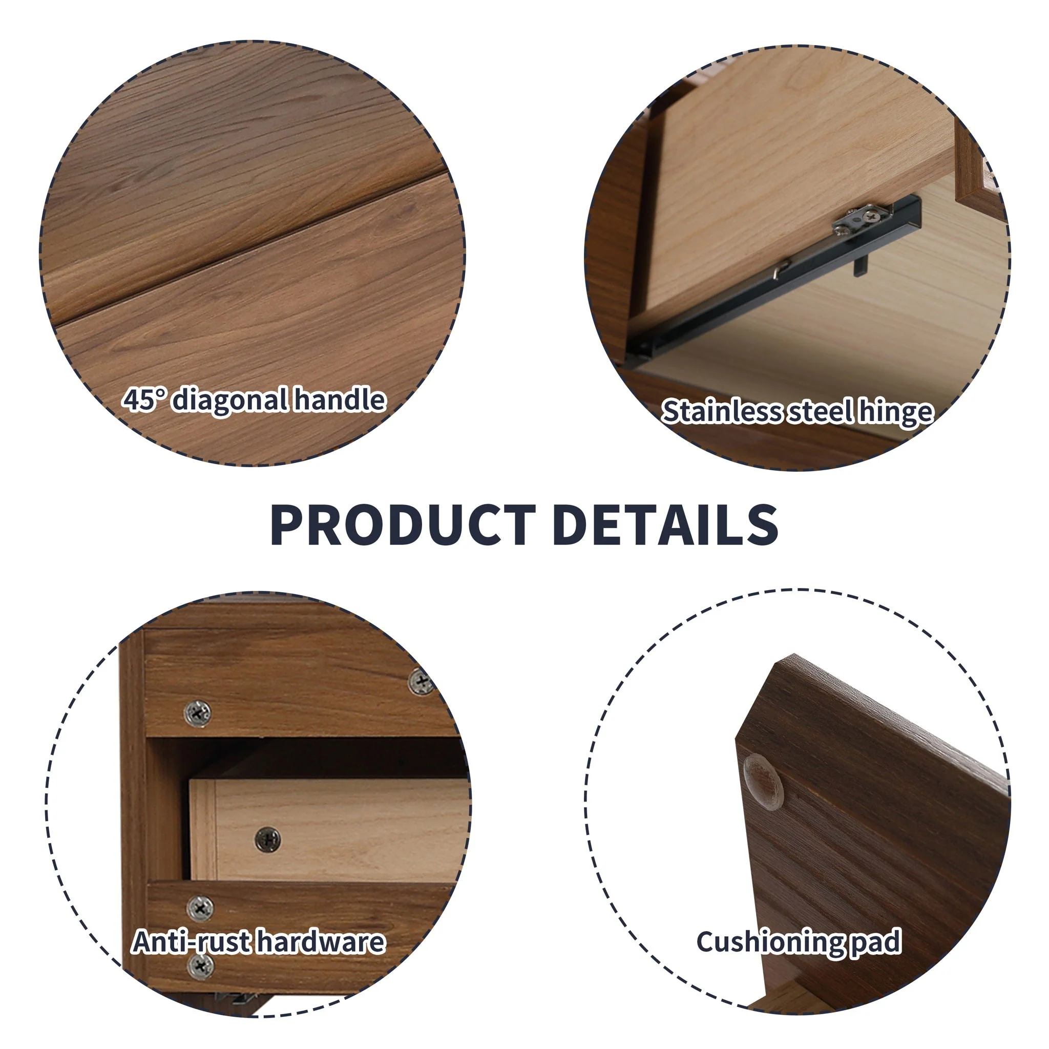 Modern Minimalist Bathroom Cabinet With Soft Close Drawers And Floating Mounting Design - Image 5