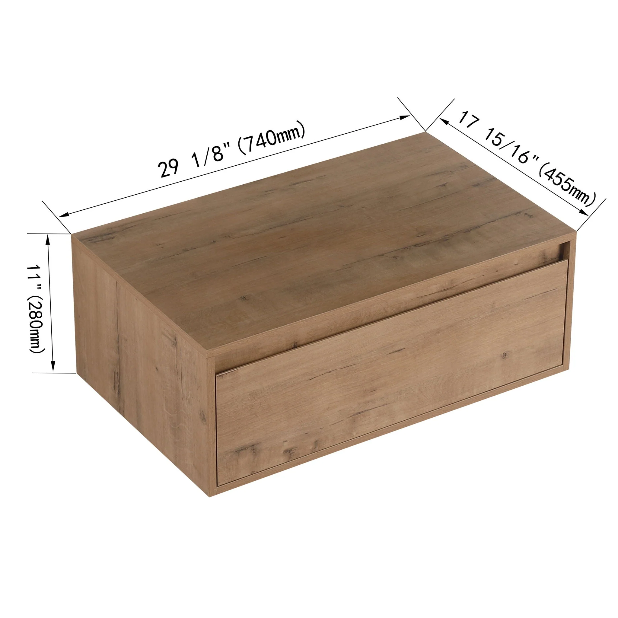 Modern Minimalist Bathroom Cabinet With Soft Close Drawers And Floating Mounting Design - Image 6