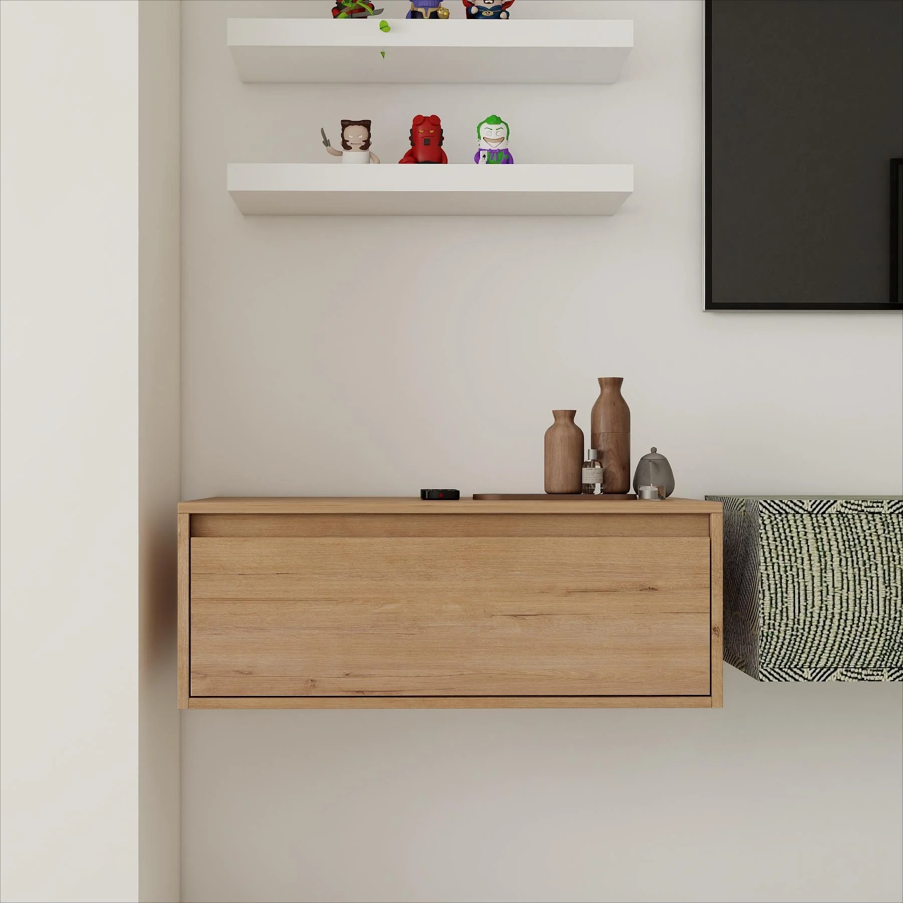 Modern Minimalist Bathroom Cabinet With Soft Close Drawers And Floating Mounting Design - Image 9