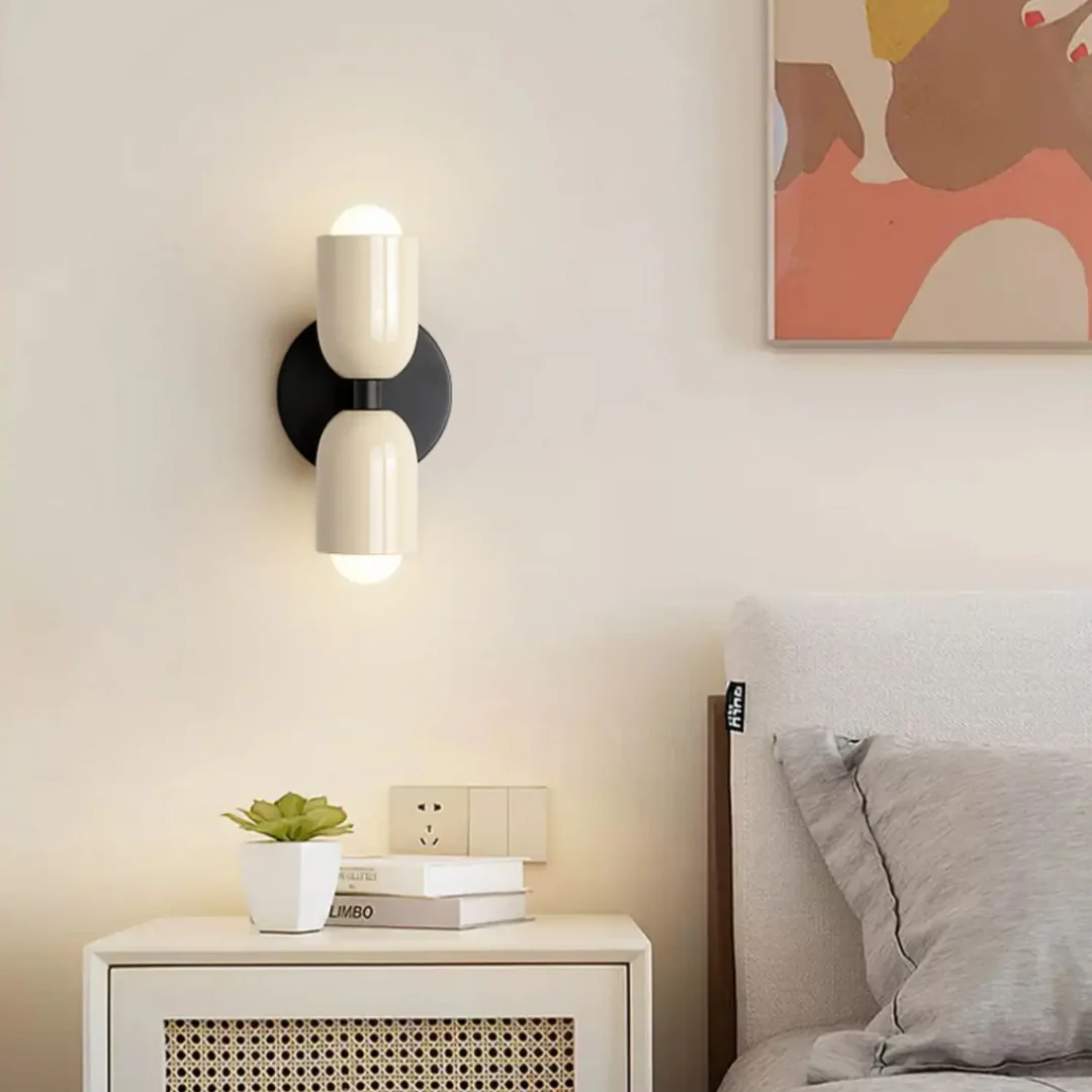 Modern Minimalist Cylinder LED Wall Sconce Iron Indoor Wall Light - Image 2