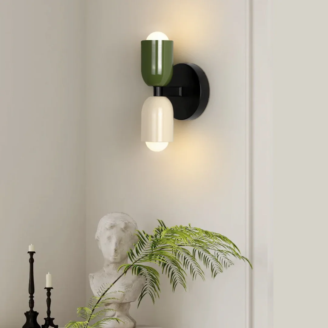 Modern Minimalist Cylinder LED Wall Sconce Iron Indoor Wall Light - Image 3