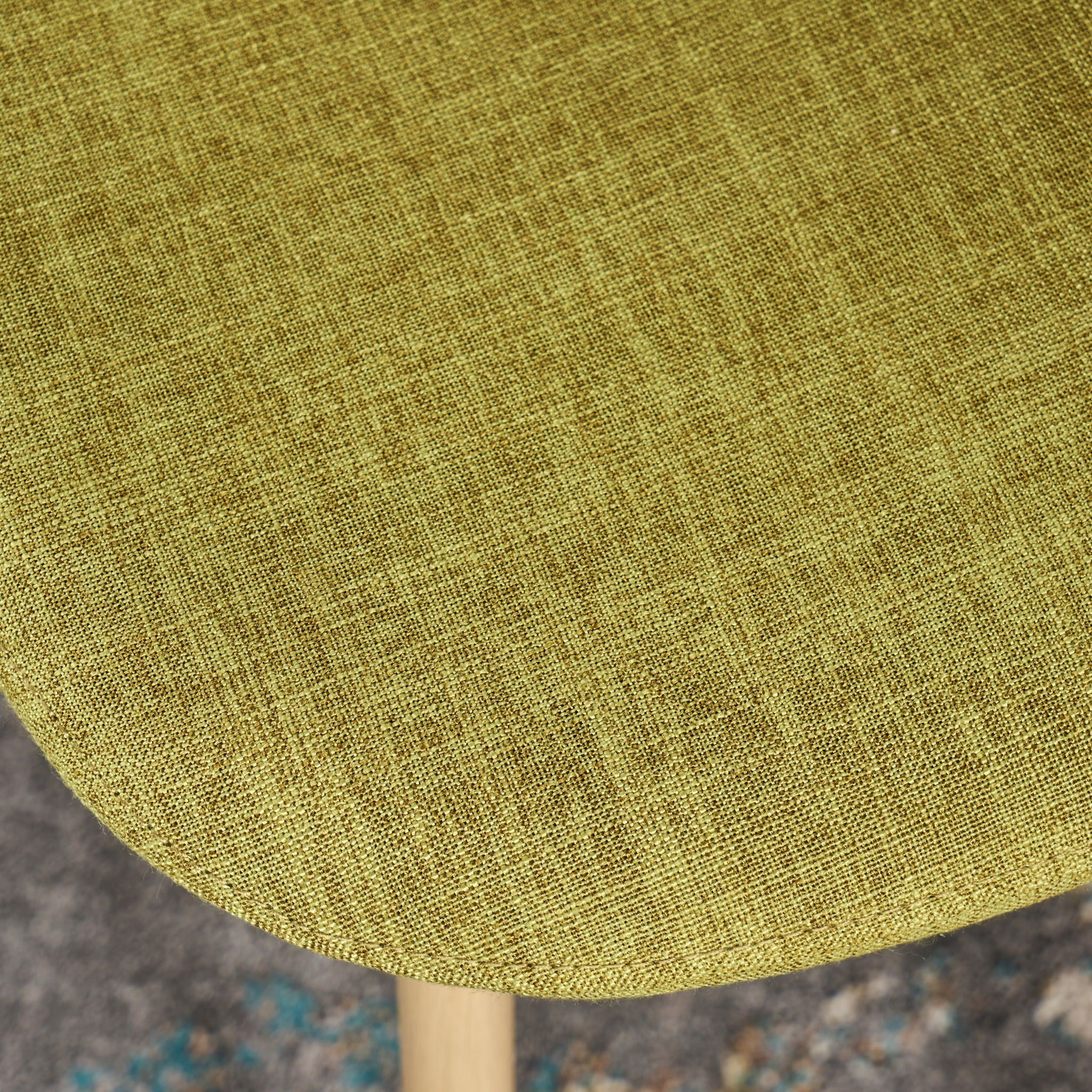 Modern Minimalist Fabric Dining Chair with Iron Legs - Image 3