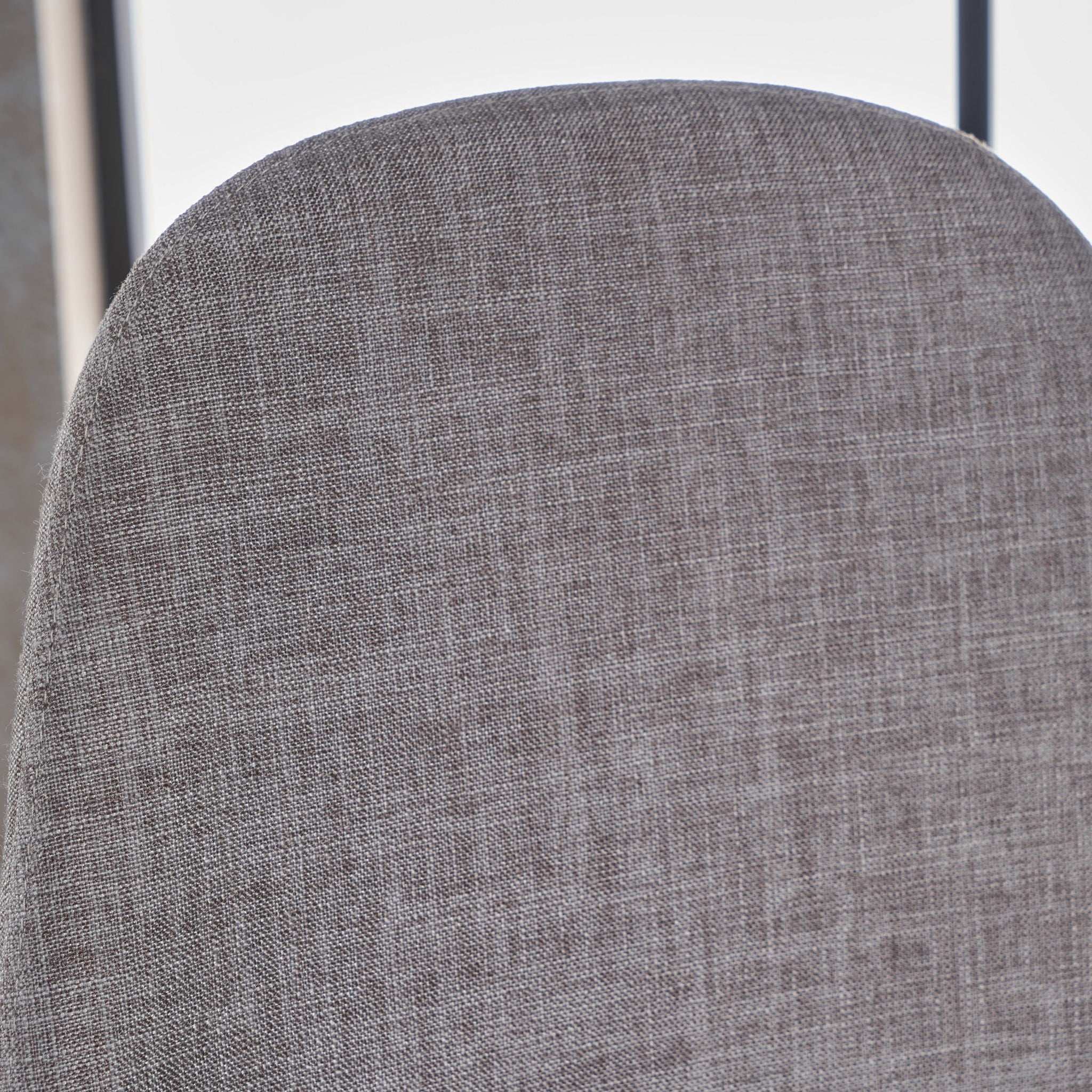 Modern Minimalist Fabric Dining Chair with Iron Legs - Image 6