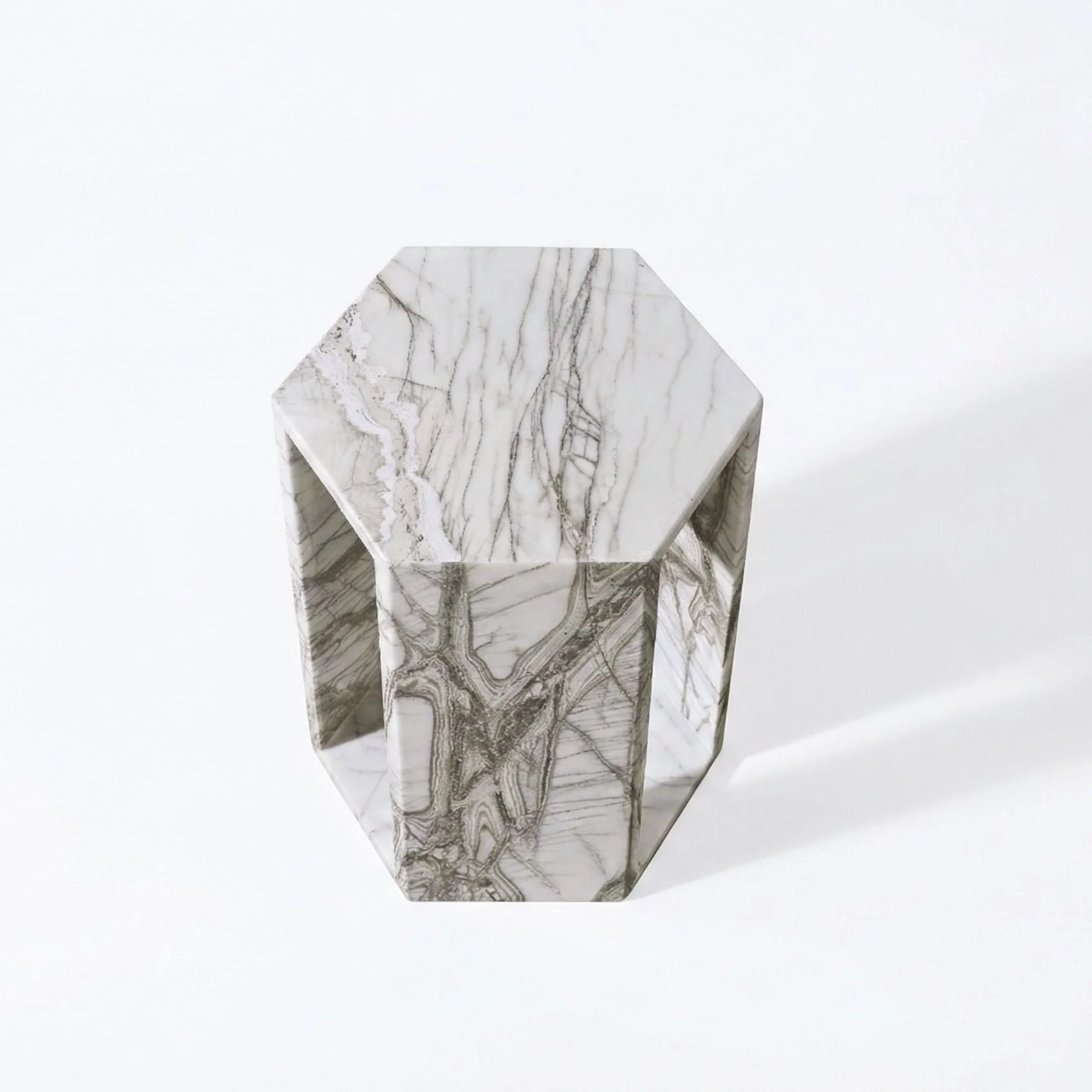 Modern Minimalist Hexagon Side Table - Image 14