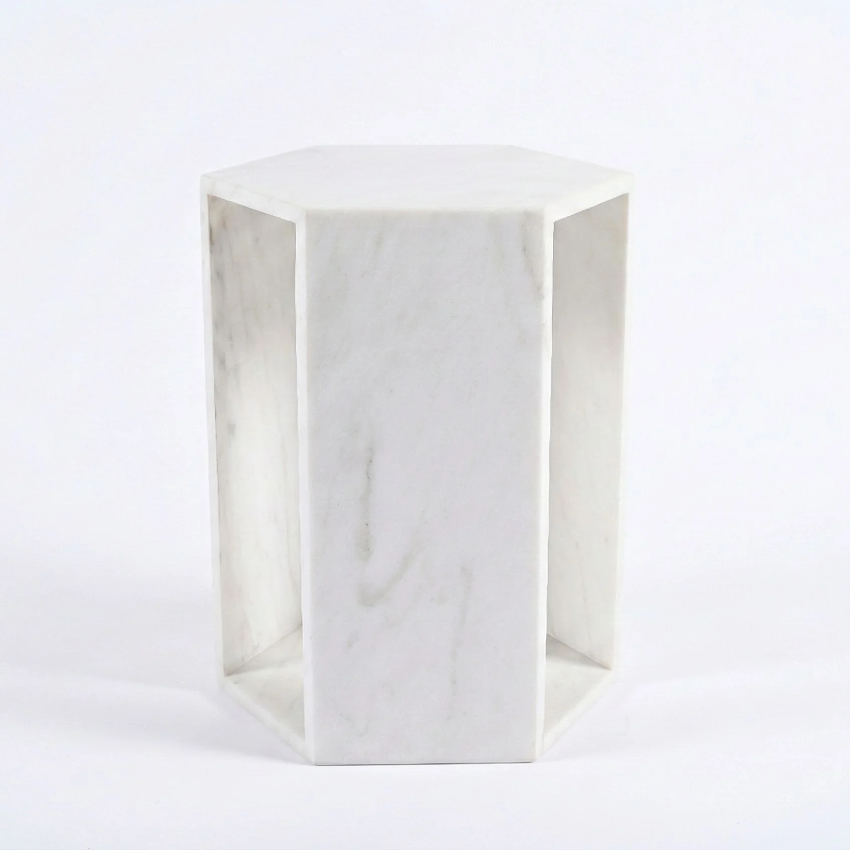 Modern Minimalist Hexagon Side Table - Image 2
