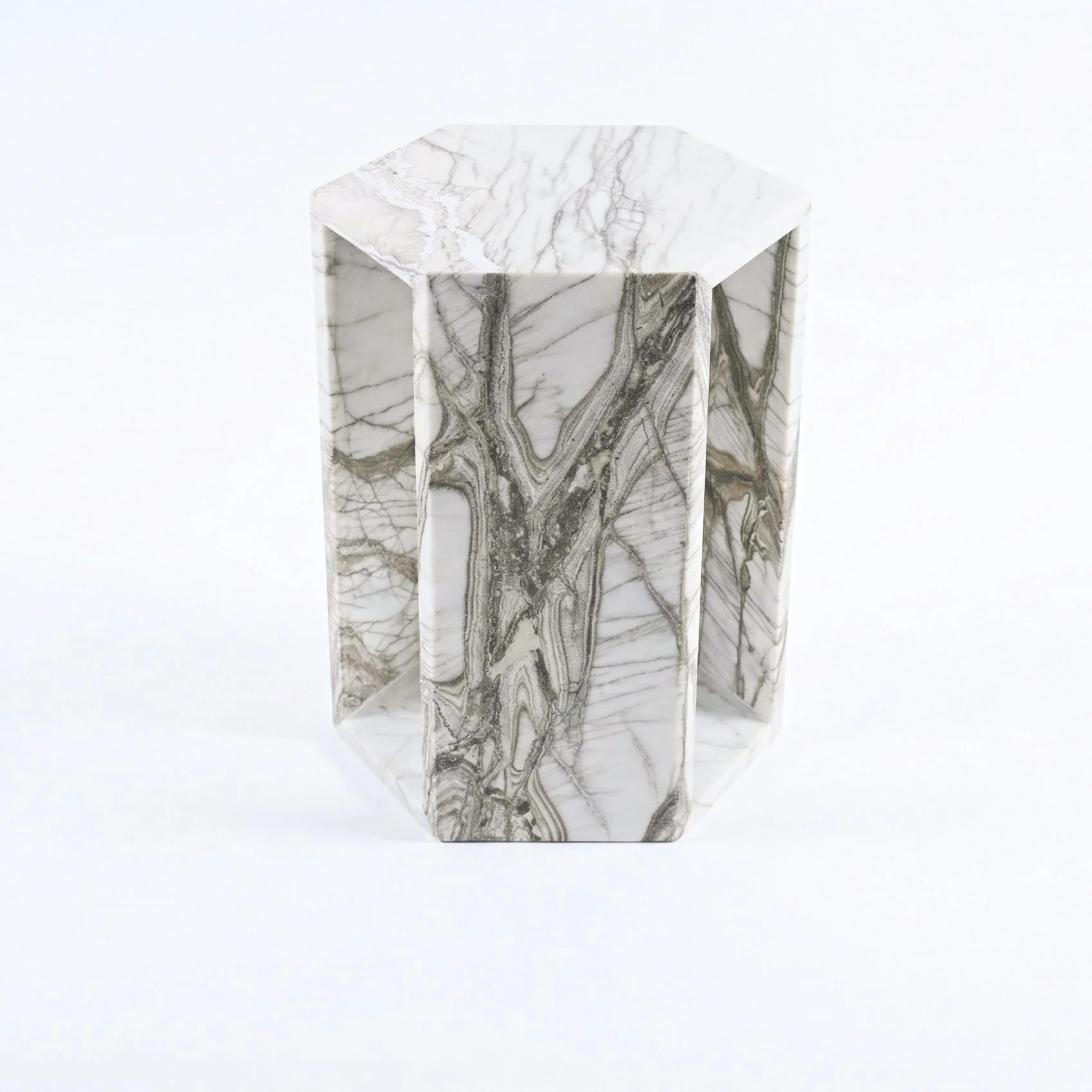 Modern Minimalist Hexagon Side Table - Image 3