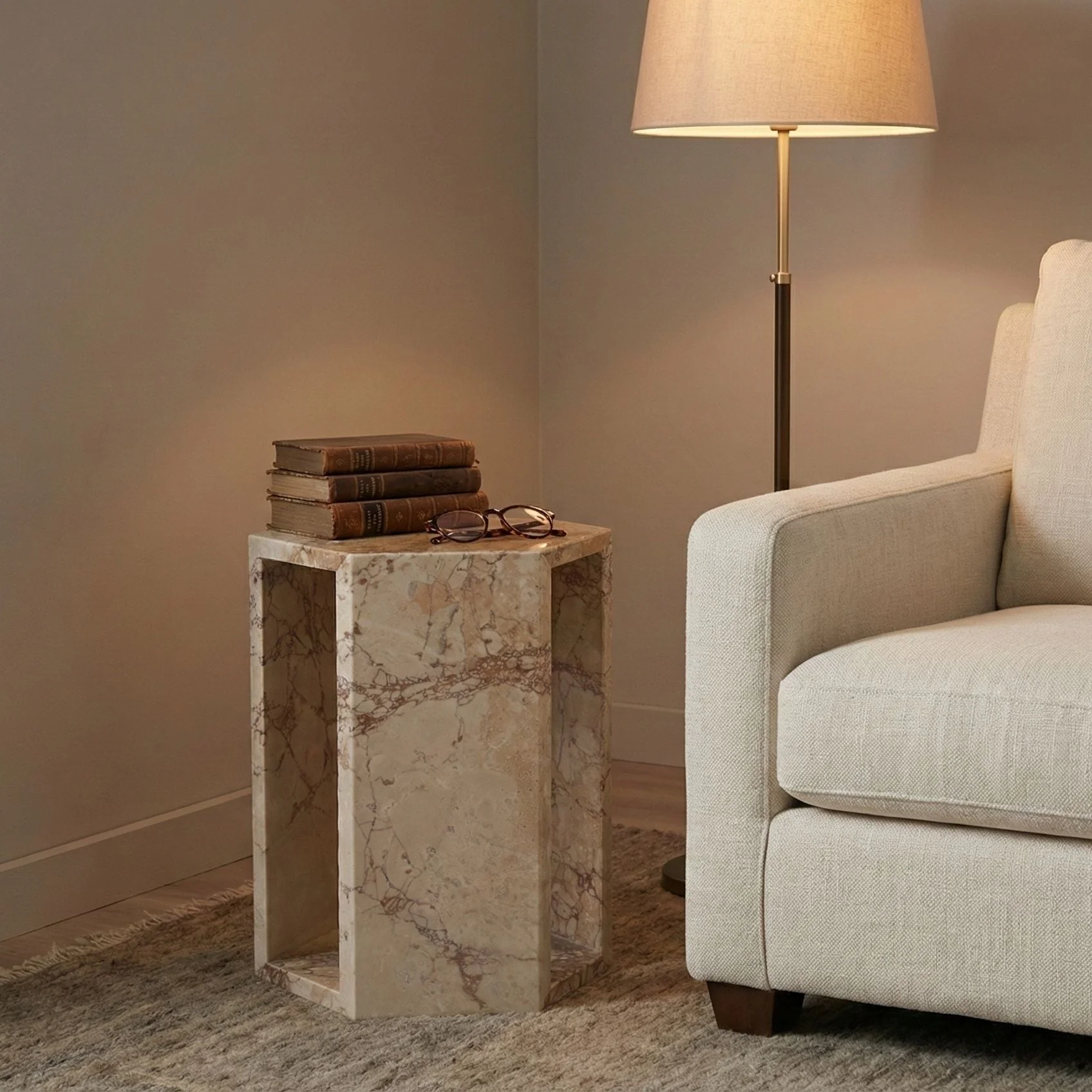 Modern Minimalist Hexagon Side Table - Image 7