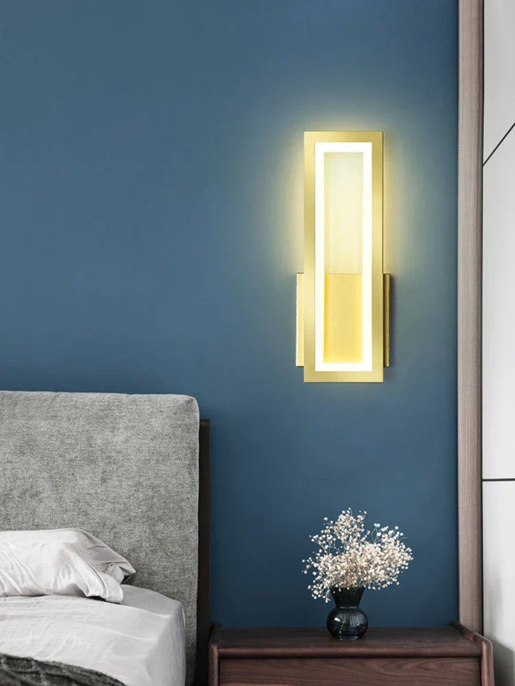 Modern Minimalist LED Wall Lamp – Black White Light for Bedroom & Living Room - Image 11