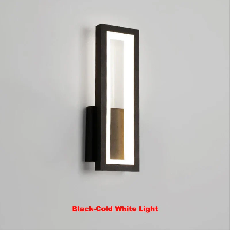 Modern Minimalist LED Wall Lamp – Black White Light for Bedroom & Living Room - Image 13