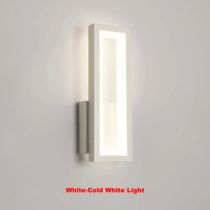 Modern Minimalist LED Wall Lamp – Black White Light for Bedroom & Living Room - Image 18