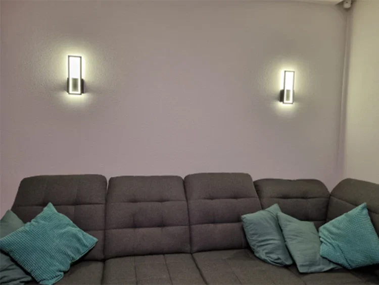 Modern Minimalist LED Wall Lamp – Black White Light for Bedroom & Living Room - Image 7