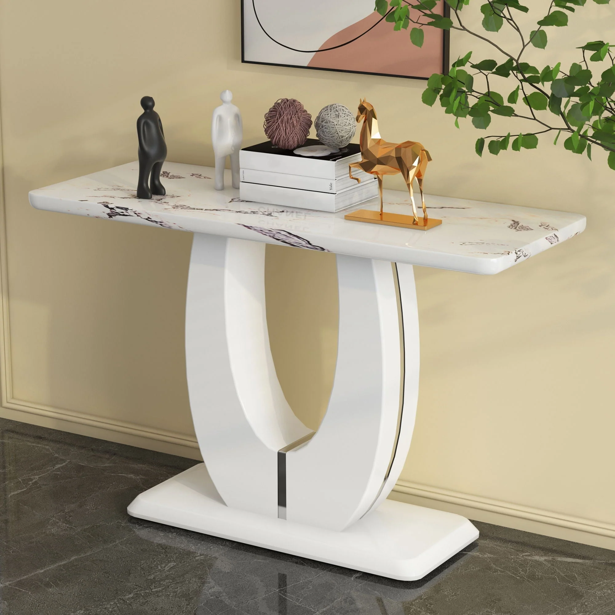 Modern Minimalist Rectangular Counter Bar Table - Image 3