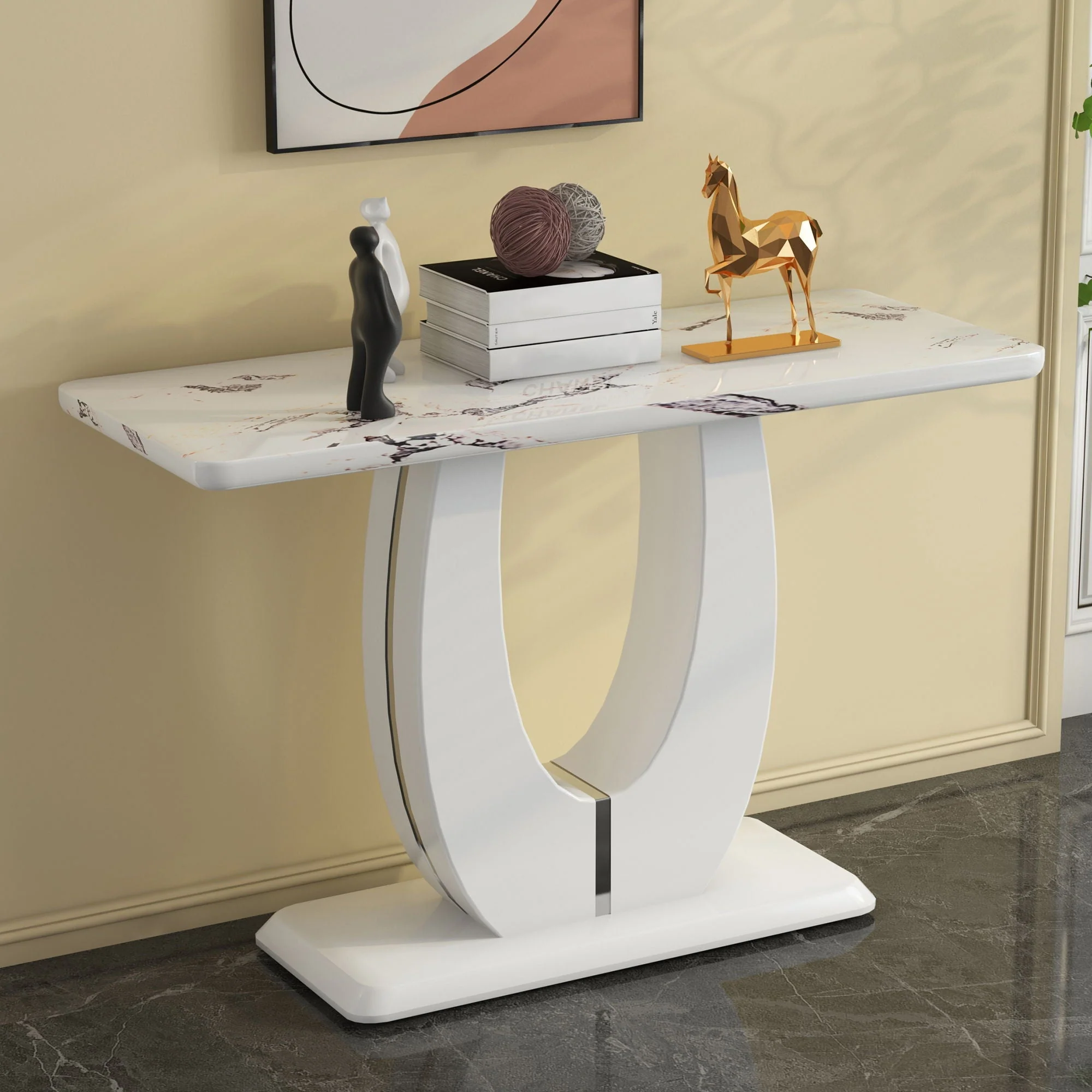 Modern Minimalist Rectangular Counter Bar Table - Image 4