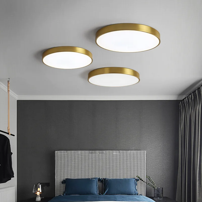 Modern Minimalist Round LED Ceiling Light 1-Light Indoor Hardwired - Image 3