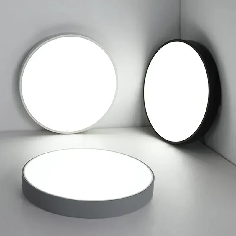 Modern Minimalist Round LED Ceiling Light 1-Light Indoor Hardwired - Image 6